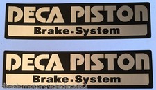 SUZUKI RG400 RG500 GSXR750 GSXR1100 DECA PISTON FORK CAUTION WARNING DECALS X 2