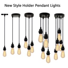 Pendant Lamp Holder E27 DIY Ceiling Rose Light PVC Flex Cluster Suspension Set