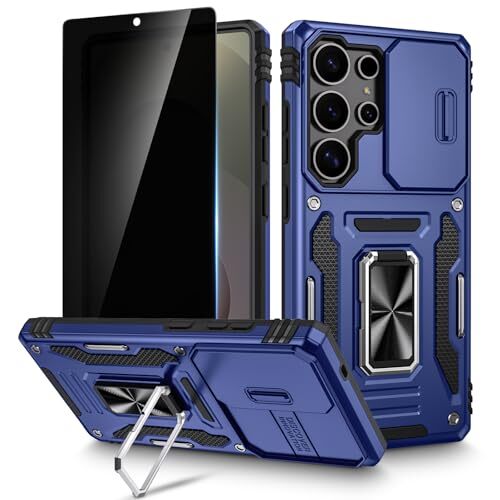 Case for Samsung Galaxy S25 Ultra with Stand, Built-in