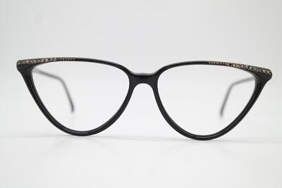 Vintage Glasses Marion Ramm 37 Black Oval Frame Eyeglasses