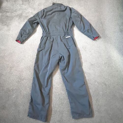 Walls Zero Zone Insulated Coveralls Lined Size Large Tall Gray Outerwear Vintage - Picture 2 of 13