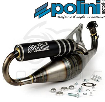 Polini Evolution EVO 70Cc Black Exhaust For Yamaha Aerox Jog