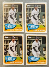 4 Lot 2021 Topps Series 2 1965 Redux Baseball MLB #T65-13 Luis Robert White Sox