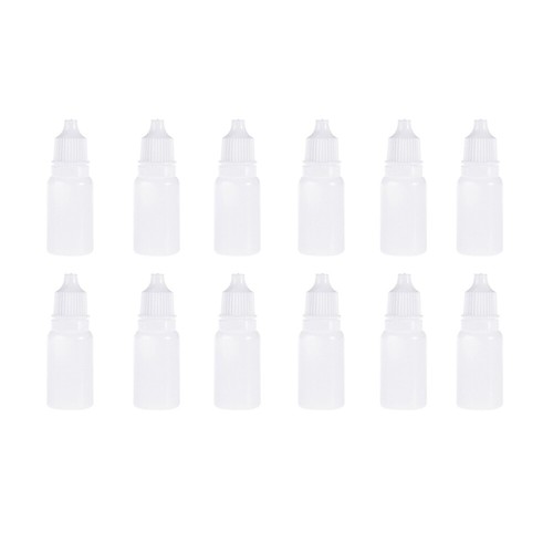 12 Pcs White Saline Droppers Eye Vials Refillable Containers - Picture 6 of 11