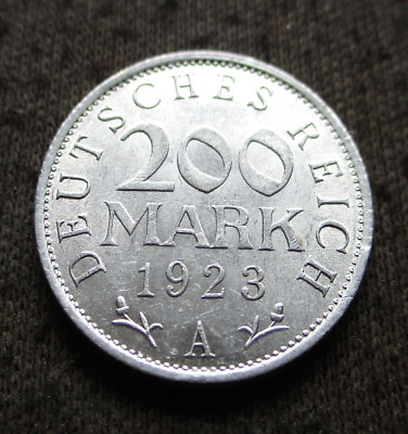 OLD 200 MARK 1923 A COIN OF GERMANY BERLIN (WEIMAR REPUBLIC)