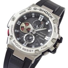 CASIO G-SHOCK G-STEEL GST-B100-1AJF Black Silver Men's Watch Analog Tough Solar