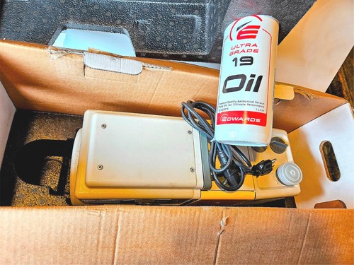 100% REBUILT EDWARDS RV3 VACUUM PUMP ORIGINAL BOX & OIL 90DAYWARRANTY WATCHVIDEO - Picture 7 of 15