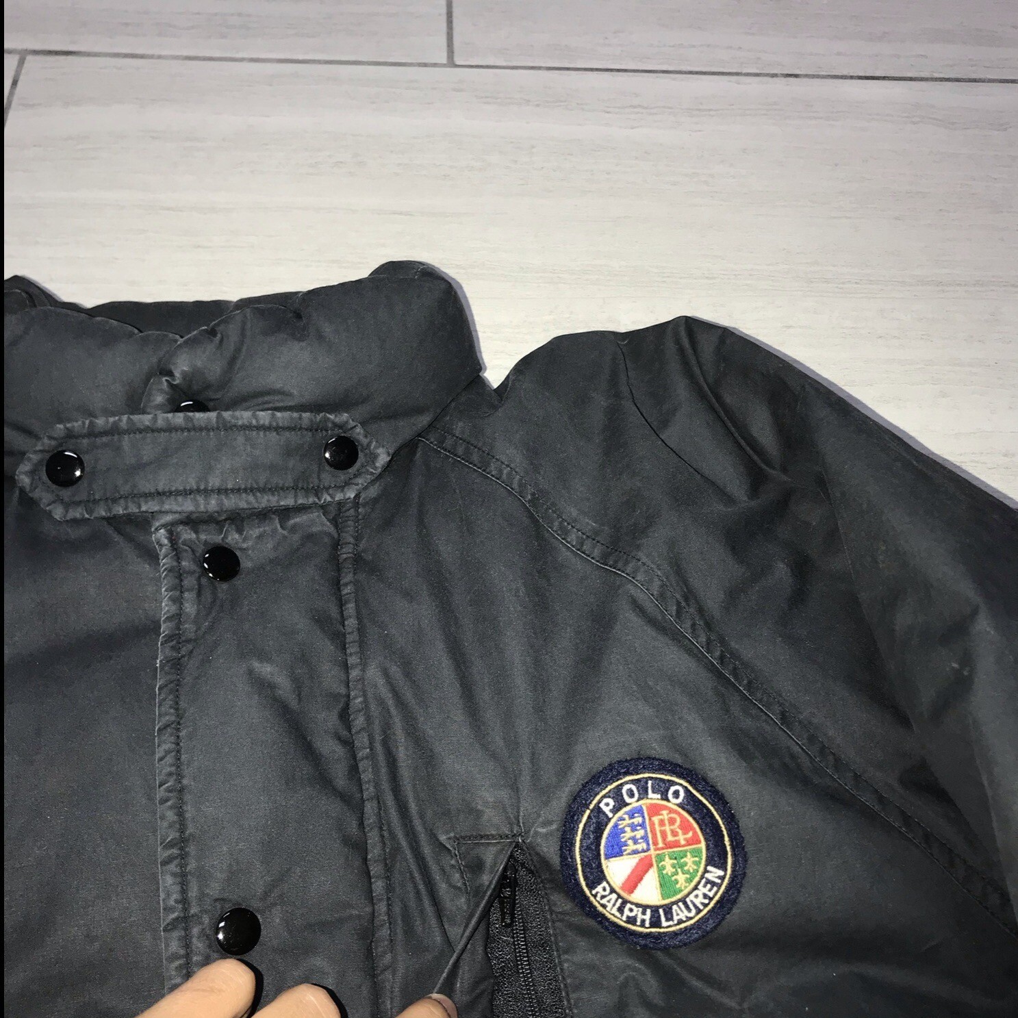 Polo Ralph Lauren Cookie Patch Down Jacket Mens S… - image 3