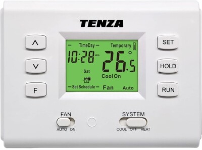 7 Day Digital Home Programmable Thermostat with Large Buttons and Single Stage 