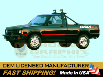 1988 1989 1990 1991 Chevy Truck S10 BAJA Decals Stripes Graphics Kit (Complete)