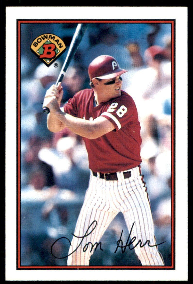 1989 Bowman #403 Tom Herr