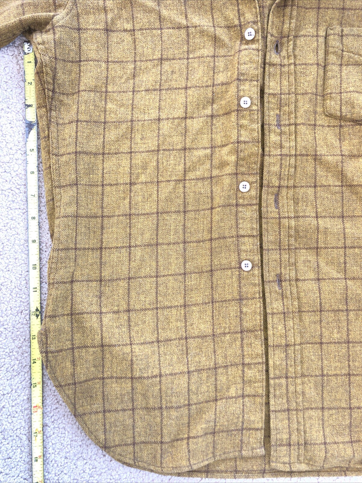 Pendleton Pure Virgin Wool Button Shirt Medium Mu… - image 3