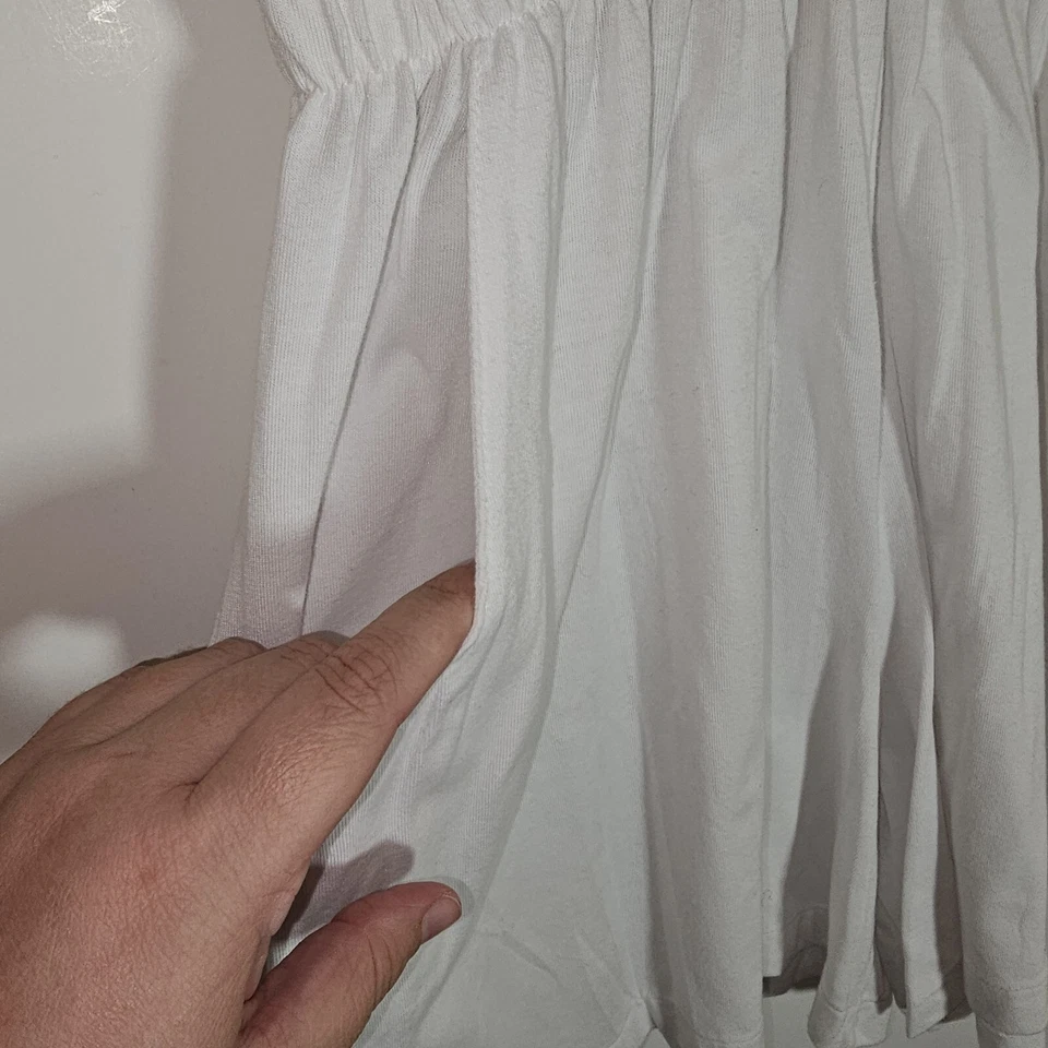 Rompin Rage Romper Womens Medium White One Piece Embroidered 80s Vintage NEW M - Image 4 of 4