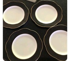 SPODE COMPLIMENTS LUNCHEON PLATES SET OF 4 PRISTINE NOS UNUSED