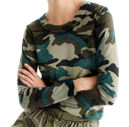 J Crew Tippi Camouflage Sweater New 