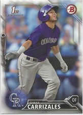 Omar Carrizales Colorado Rockies 2016 Bowman Prospect