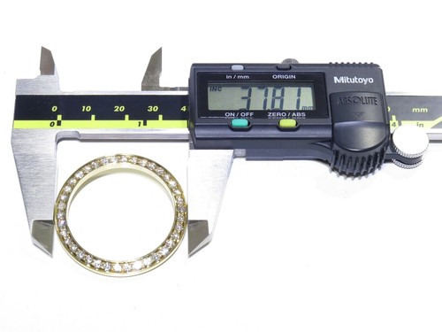 Rolex 36 mm data giorno/data solo lega 2,40 ct bianco taglio tondo lunetta diamantata - Foto 5 di 6