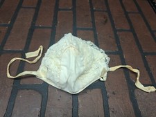 Antique Lace Frill Girls Toddler Hat White