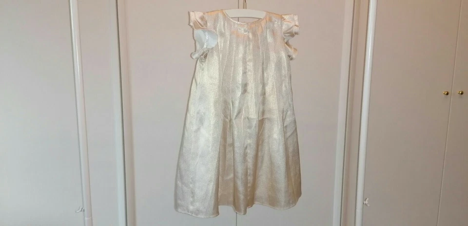 Monsoon Abito Dorato Rose Bimba Taglia 2/3 Anni - Immagine 2 di 2