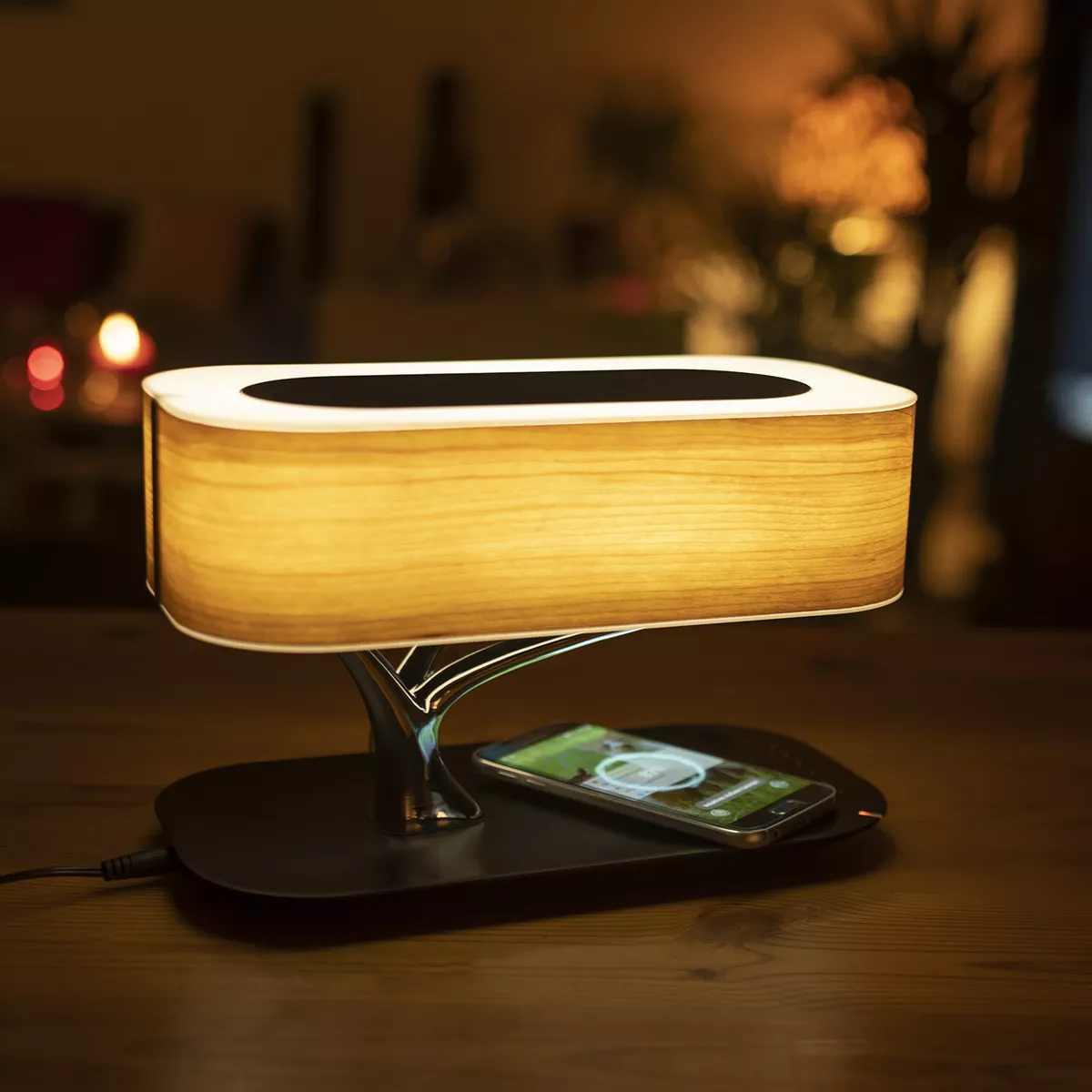 LED Desk Lamp Qi Wireless Phone Charger 5W Table Light w