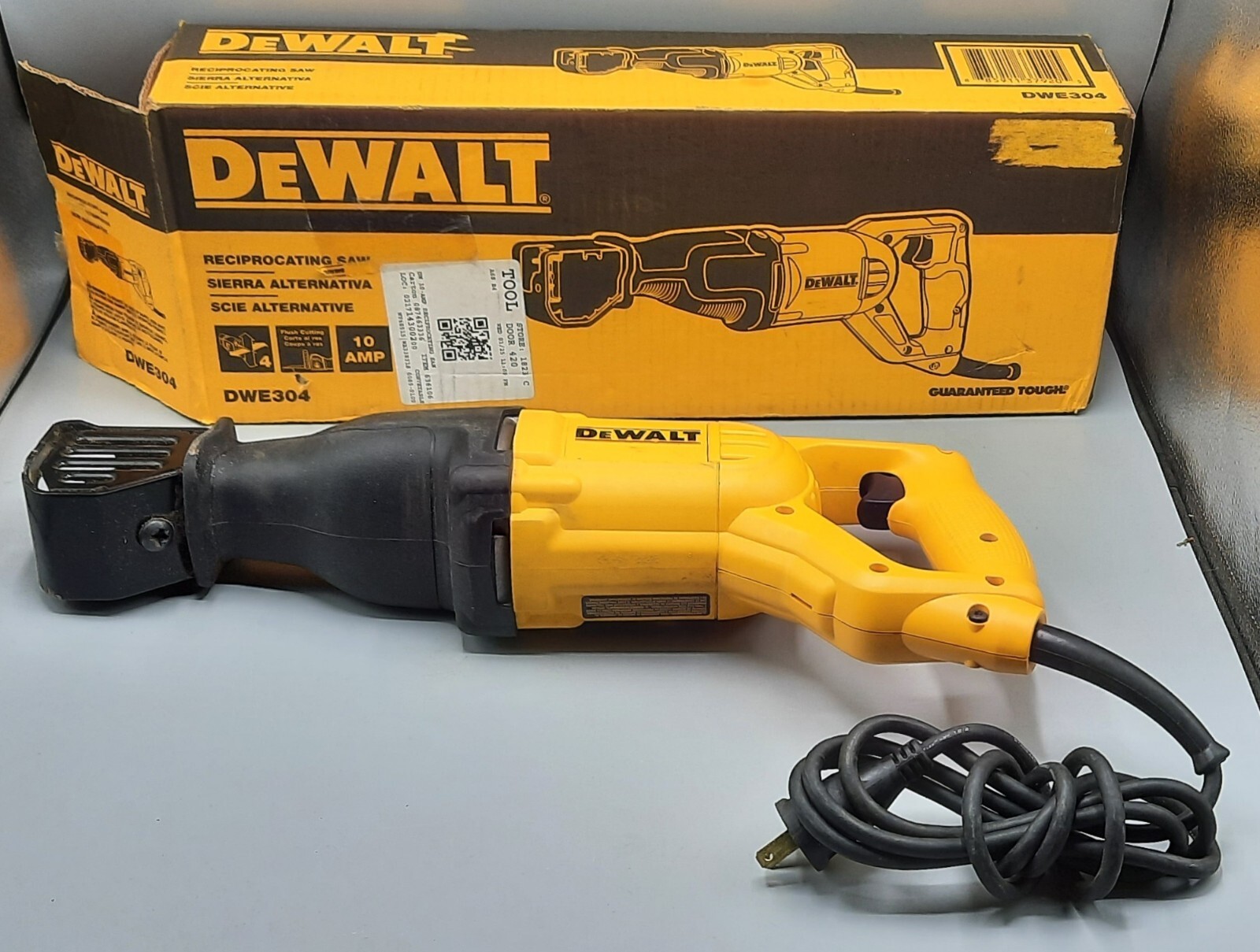 DEWALT DWE304 10AMP RECIPROCATING SAW *GREAT CONDITION* 885911379212