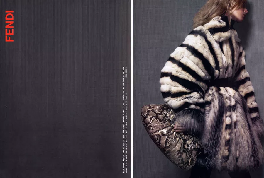 Fendi store coat fur