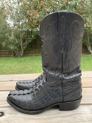 【激レア】Black Jack Full Alligator Tail Cut Black Jack Alligator Tail-Burnished Cigar - Tim's Boots