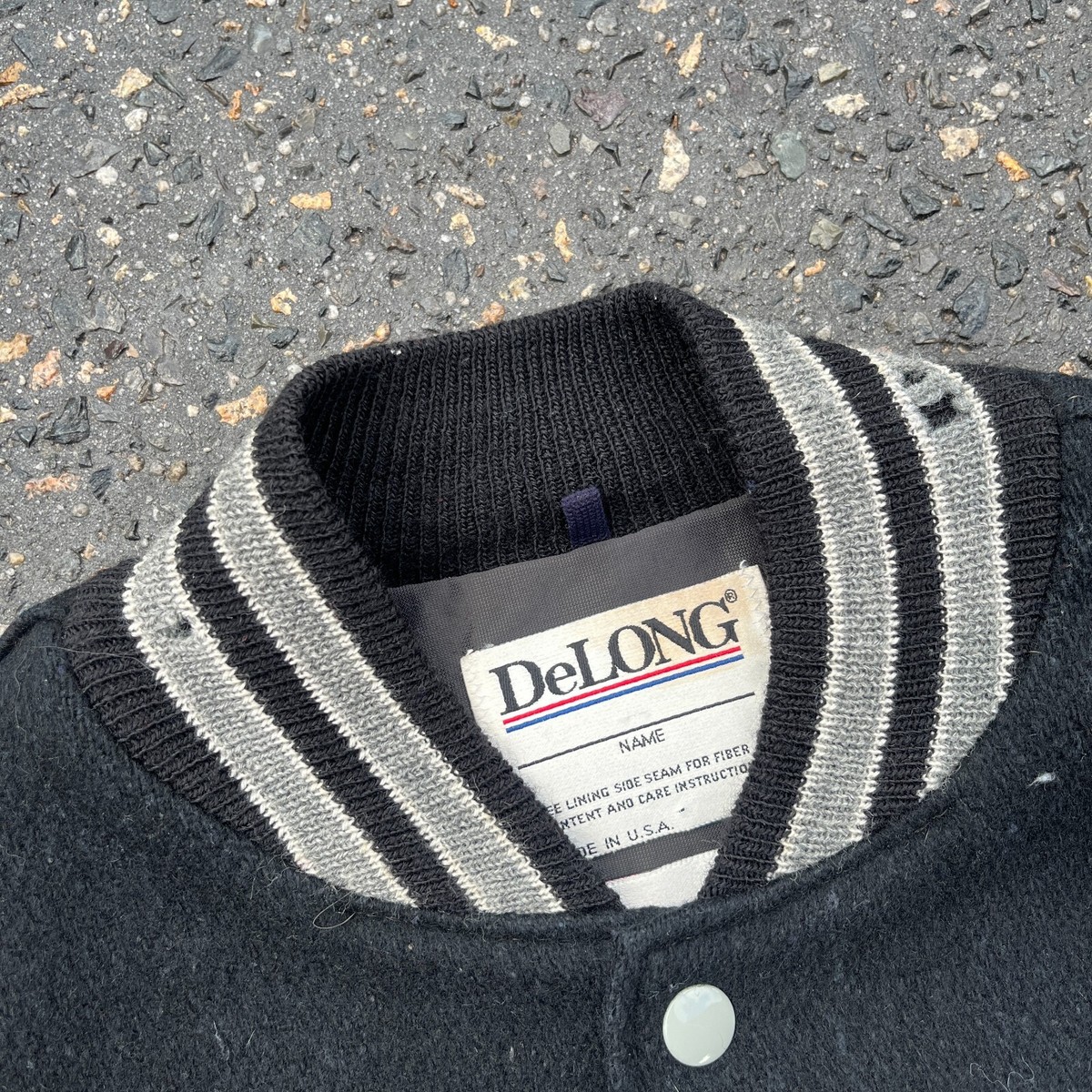 Veste Vintage bleu foncé Logo La Poste blanc Quasi neuve