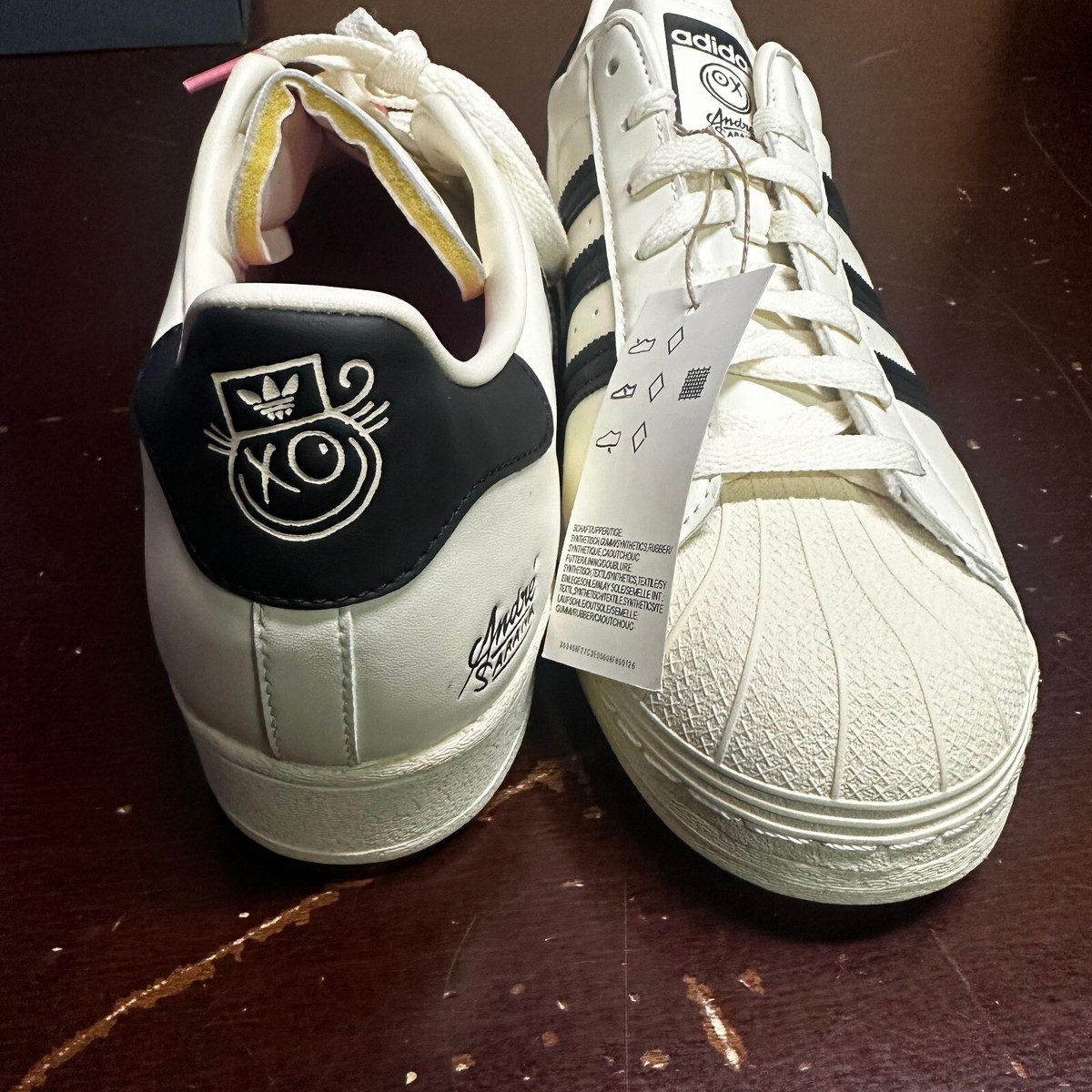 Adidas Mens White Superstar x Andre Saraiva GZ2203 Sneaker Shoes