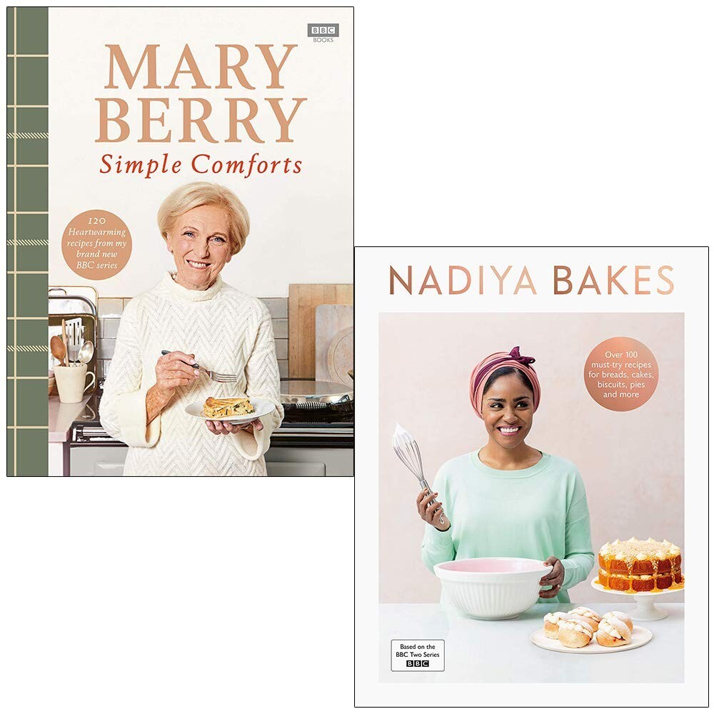 Mary Berry's Simple Comforts & Nadiya Bakes Nadiya Hussain 2 Books Collection