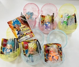 Dragon Balls SET Of 6 UDM BEST 32 Keychain Figure - SSJ Vegeta + BIN  !