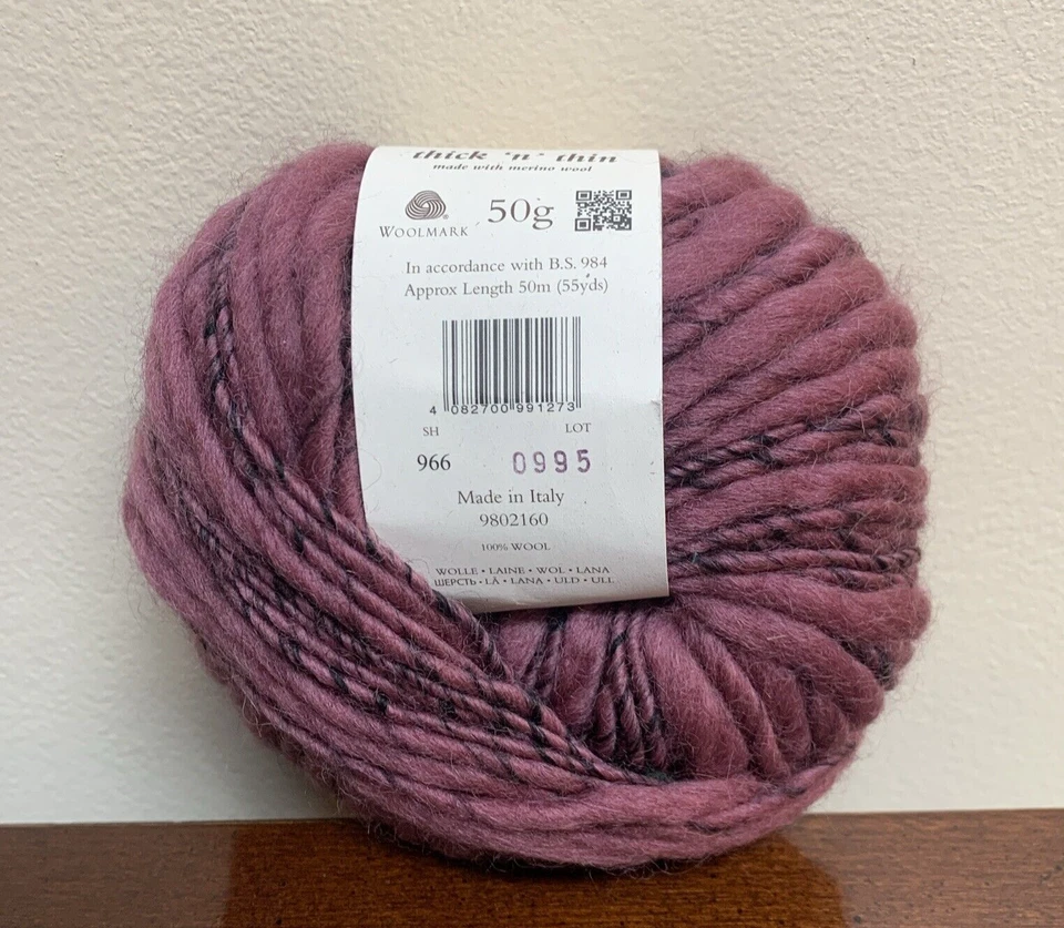 Rowan Thick 'n' Thin 100% Wool Yarn - Color # 966 - Lot 0995 - Italy - Image 2 of 4