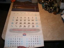 Vintage August 1959 Standard Oil Company Calendar Page