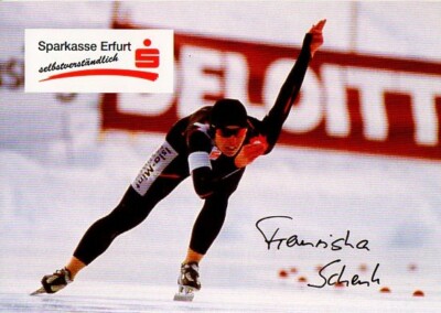 Autograph - Franziska Schenk (speed skating)