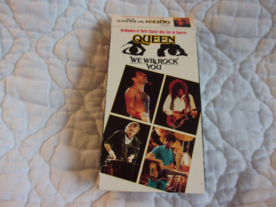 QUEEN WE WILL ROCK YOU VHS FREDDIE MERCURY LIVE IN CONCERT 1981 MONTREAL CANADA