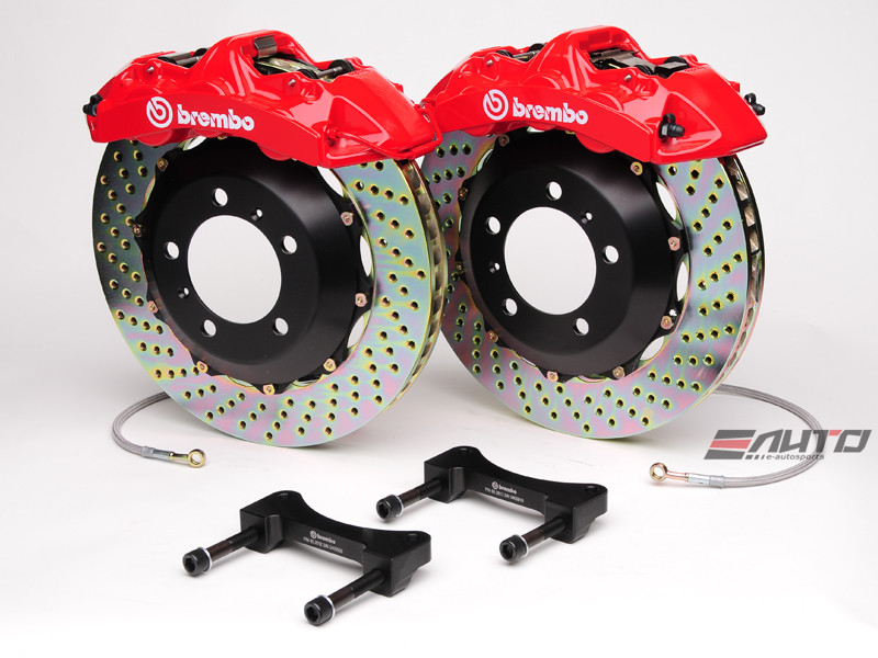 Brembo Front GT Big Brake 6Pot Caliper Red 355x32 Drill Disc Supra