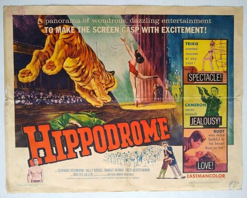 HIPPODROME Original 22x28 Movie Poster 1961 (Circus) - Reidmann, Birgel, Nunke