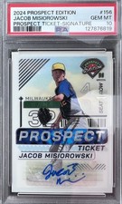 🔥🔥Jacob Misiorowski 2024 Panini Prospect Rookie Auto PSA 10! Gem Mint!🔥