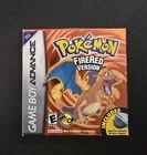 Pokemon Fire Red (Gameboy Advance Game Boy GBA) Complete CIB Authentic Adapter