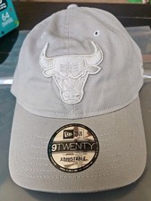 New Era Chicago Bulls NBA Basketball 9TWENTY Gray Adjustable Cap F59 