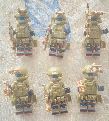 Seal Team 6 Commando Custom Minifigure  Brick Block Figure Set of 6