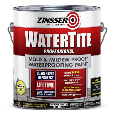 ZINSSER 5001 Paint,Alkyd Enamel,Bright White 4HFF2
