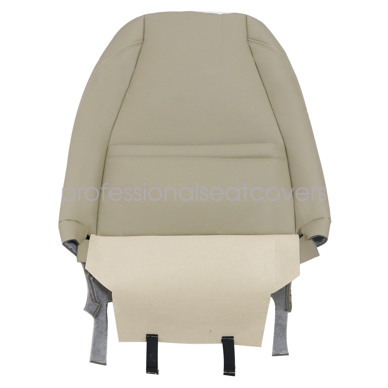 Both Side Bottom & Top Replacement Leather Seat Cover Tan For 08-13 Highlander