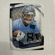 2025 Panini Prizm Football Kalel Mullings #385 White Disco RC Tennessee Titans