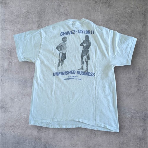 Vintage Chavez vs Taylor II Fight 1994 MGM Grand Single Stitch Boxing Tee Gr. M