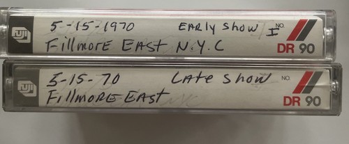 Grateful Dead: Fillmore East, Acoustic Early & Late Shows, 5-15-1970 Cassettes