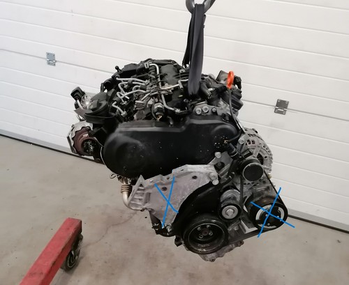 Motor Moteur Komplett CBB CBBA 2.0 TDI 82000Tkm 163 PS TOP Motor Garantie