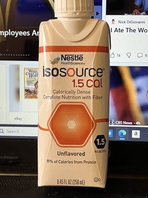 IsoSource Complete Formula 1.5 Cal with Fiber, 24 - 8.45oz Unflavored Cartons!