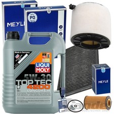 MEYLE FILTERSET+LIQUI MOLY 5W30 ÖL für AUDI A4 B9 A5 F53 F5P F5F Q5 FYB FYG TDI