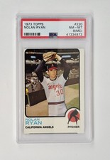PSA GRADED 8 MC NMT - MINT 1973 Topps #220 Nolan Ryan Angels HOF CALIFORNIA